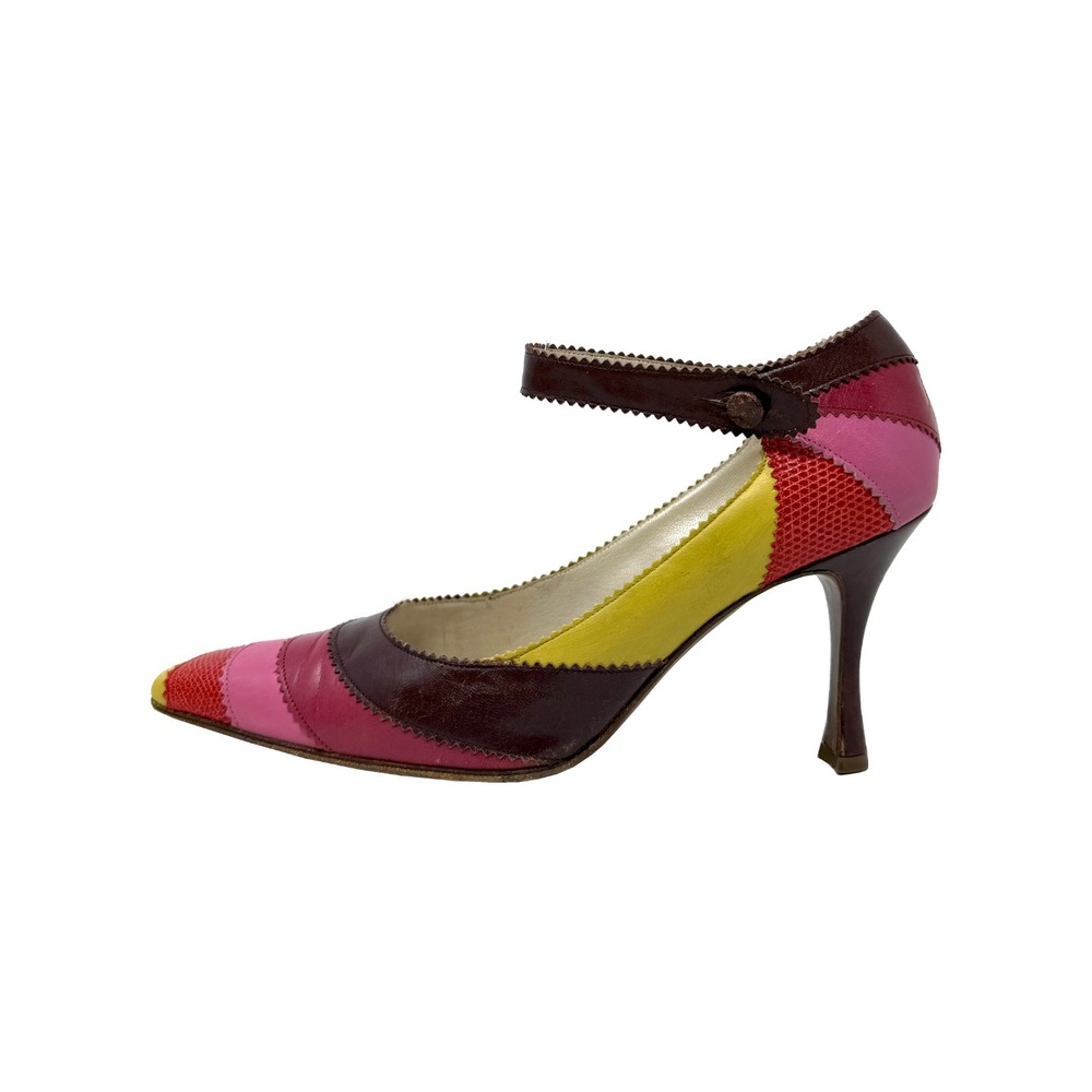 Dior Galliano FW 1998 Runway Mary Jane Heels Pumps 37.5 Kate Moss Archive